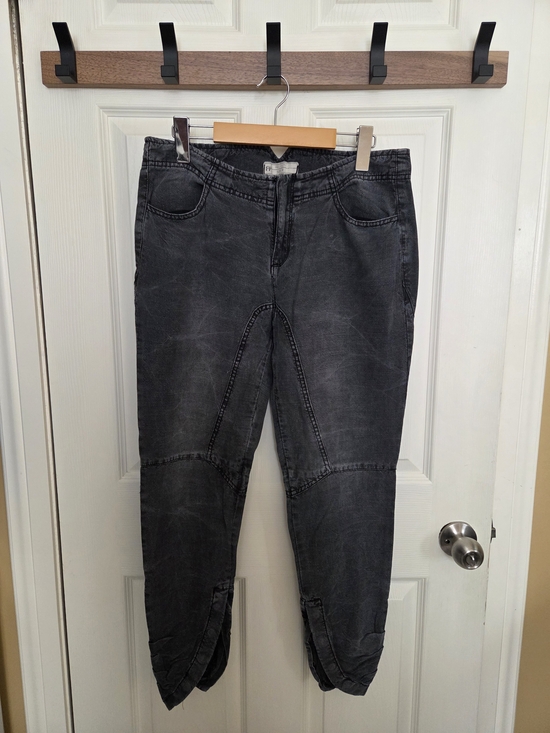Free People Denim - Free People Washed Black Cropped Ankle Jeans